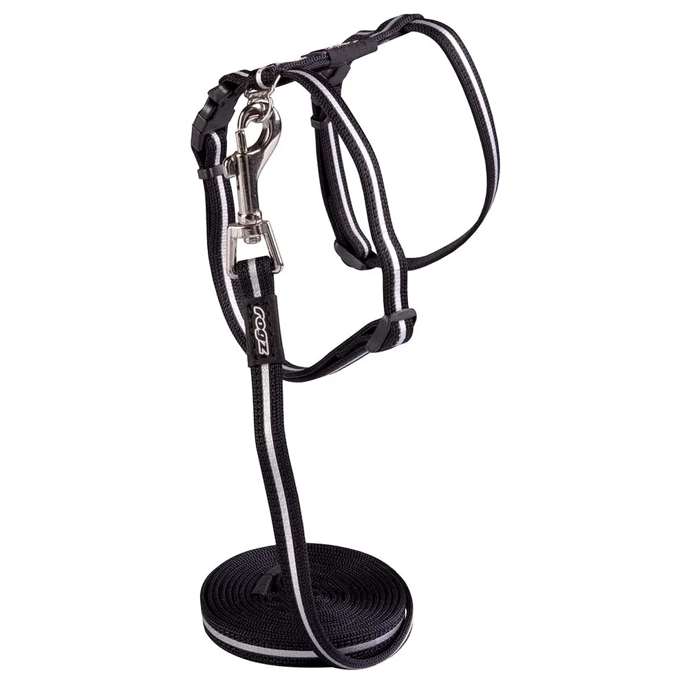 Rogz Alleycat Harness and Lead (Reflective) - Small