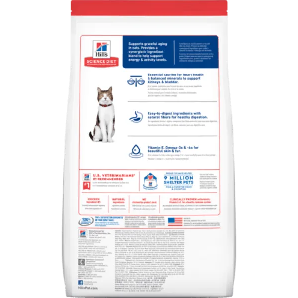 Science Diet Adult 7  Chicken Recipe Dry Cat Food