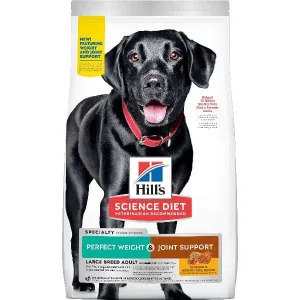 Science Diet Adult Large Breed Perfect Weight & Joint Support Chicken Recipe Dry Dog Food, 25lb
