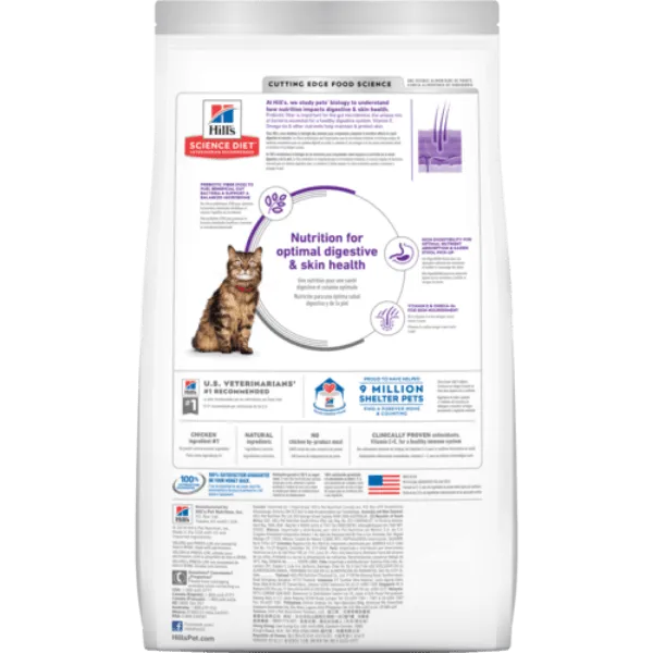 Science Diet Adult Sensitive Stomach & Skin Chicken Recipe Dry Cat Food