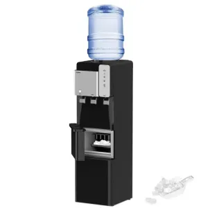 SOOPYK Hot and Cold Water Cooler Dispenser with Ice Maker 5 Gallon Bottle Top Load 27 Lbs per Day