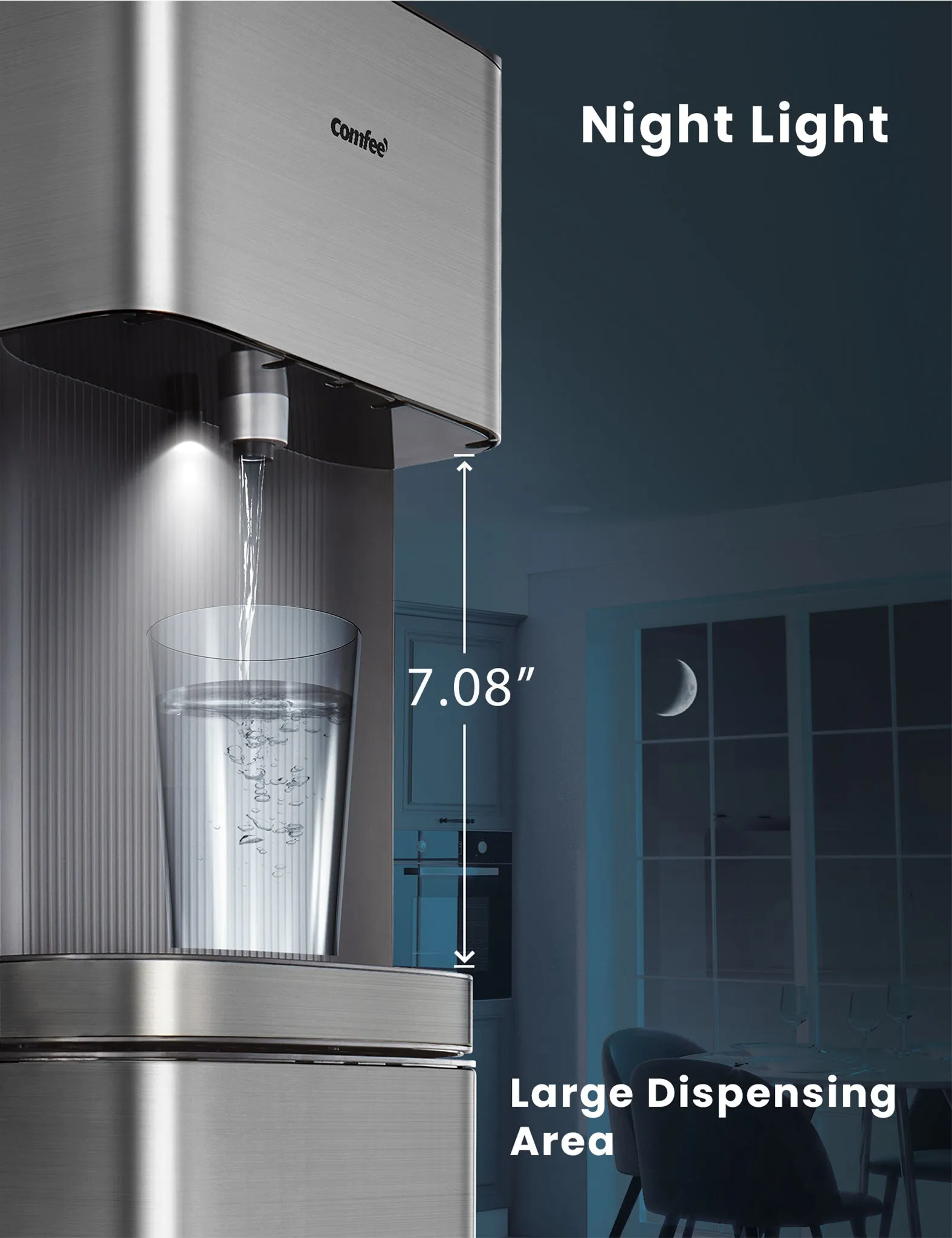 Stainless Steel Bottom Loading Water Dispenser