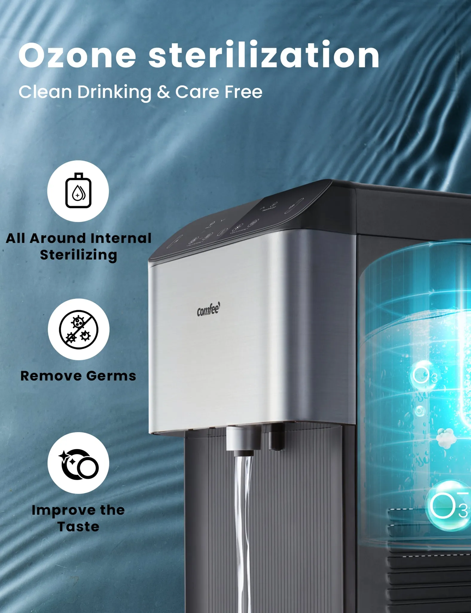 Stainless Steel Bottom Loading Water Dispenser