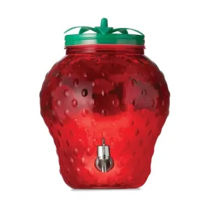 Strawberry Drink Dispenser 6L Capacity / Red