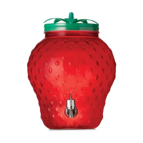 Strawberry Drink Dispenser 6L Capacity / Red