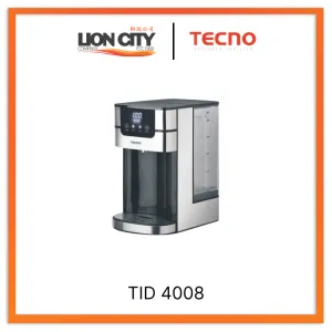 Tecno Uno TID 4008 Hot Water Dispenser Black w/ Silver Trim 4.0L