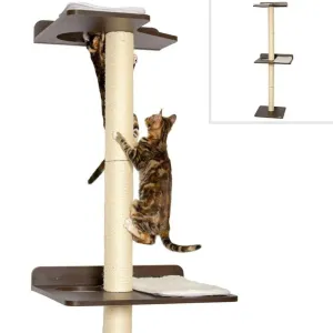 Ultimate Cat Climbing Tower & Activity Tree. (Tall sisal Scratching Posts, Modern cat Furniture,