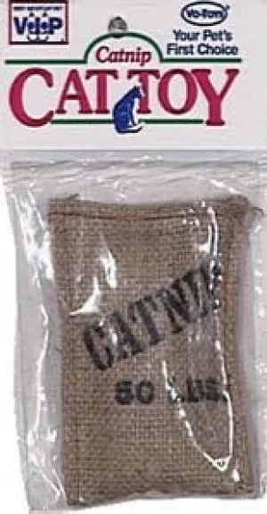 Vo-Toy`s Catnip Cat Toy Burlap Bag