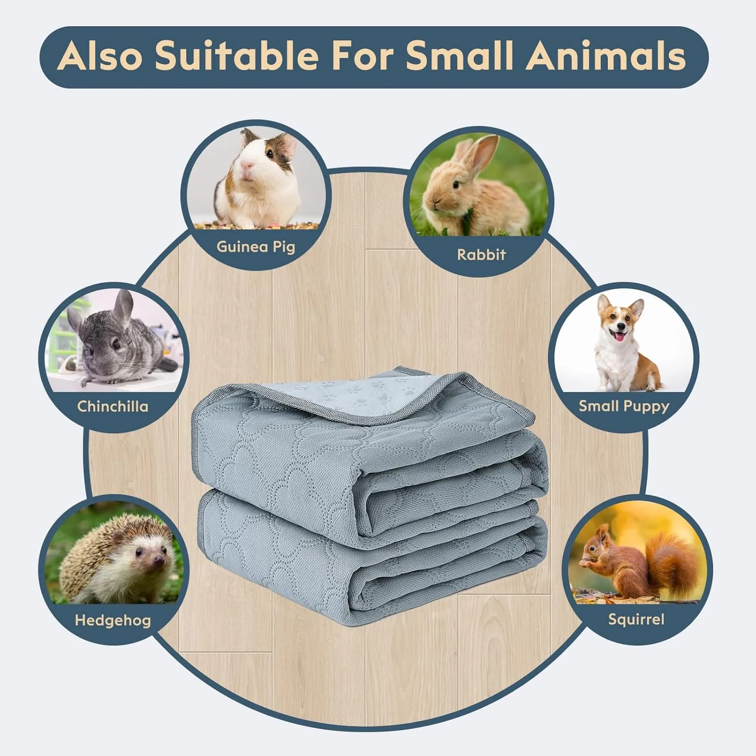 Washable Pee Pads for Dogs - 4 Pack Reusable Pee PadsWaterproof Puppy PadsPet Training PadsSuper Absorbent with Dog Paw Shape Non-Slip Backing (Light Grey, 18" X 24" - 4 Pack)